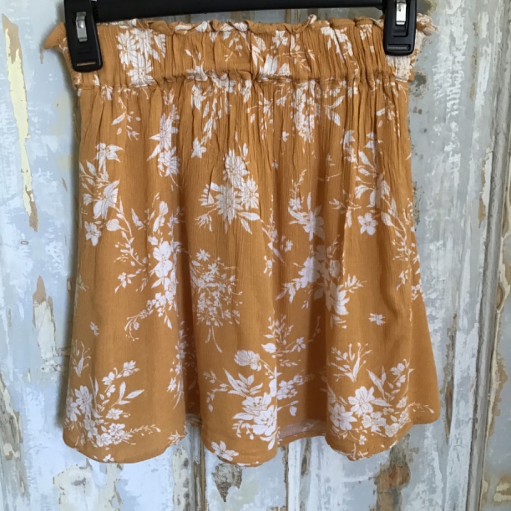 Wallflower green floral skirt Sz S - Picture 4 of 7